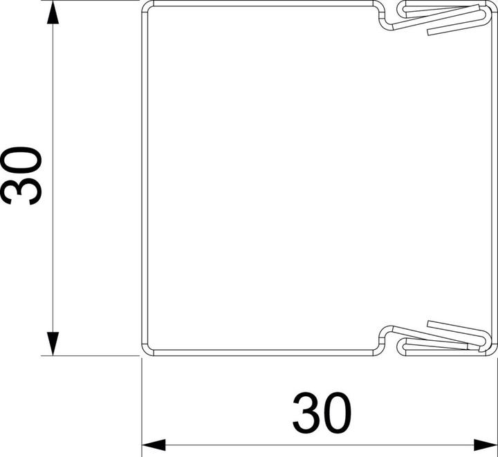 Actual product image OBO Bettermann Cable routing duct with floor perforation 6246985 (Cable hole, 200 cm)
