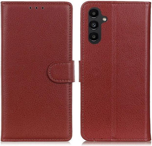 Produktbild MU Classic Litchi Leder Bookcover Series (Samsung Galaxy A14 5G, Samsung Galaxy A14)