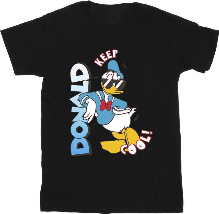Actual product image Disney Girls Donald Duck Cool Cotton T-Shirt (116)