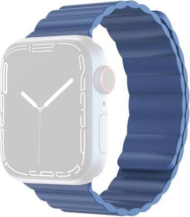 Actual product image Cover-Discount Apple Watch 42 / 44mm - leather strap with magnetic loop black (44 mm, 42 mm, Silicone, Faux leather)