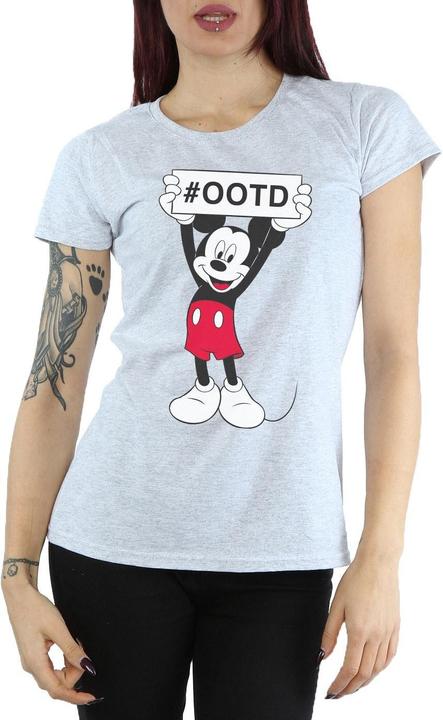 Actual product image Disney Womens/Ladies Mickey MouseOutfit Of The Day Cotton T-Shirt (L)