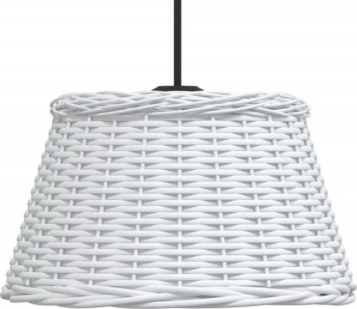 Produktbild VidaXL Lampenschirm Weiss Ø50x30 cm Korbweide, Farbe: Weiss
