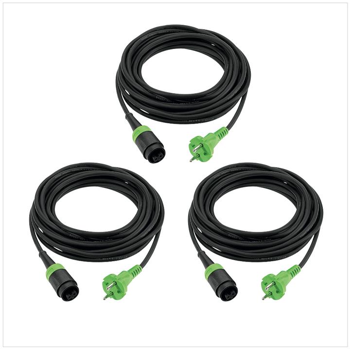 Actual product image Festool Plug it Cable H 05 RN-F 2x1 4m 240V Rubber Insulated Cable - 3 pcs. (499851) (4 m)