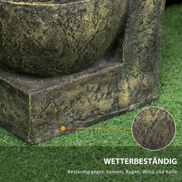 Produktbild Swisshandel24 Gartenbrunnen, einstellbare Strömung, Kunstharz, grau