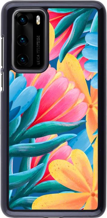 Actual product image PhoneLook Coque Spring 23 colourful flowers (Huawei P40)
