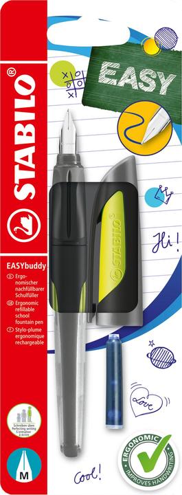 Image du produit STABILO Stylo scolaire EASYbuddy avec plume standard (Vert, Noir, 1 x)