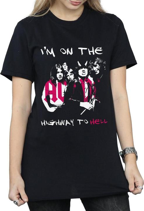 Produktbild AC/DC I'm On The Highway To Hell BaumwollBoyfriend TShirt (S)