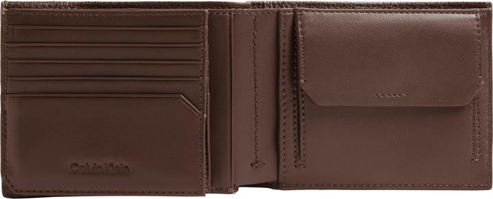 Actual product image Calvin Klein Minimalism Trifold 10CC W/Coin Chester Brown