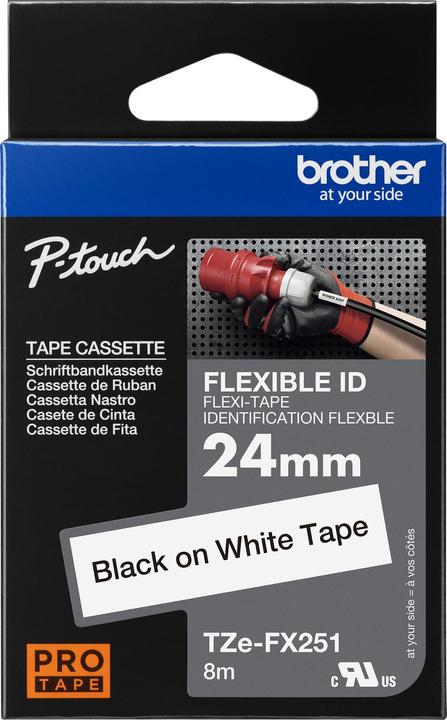 Produktbild Brother Tze-Fx251 (2.40 cm, Schwarz)