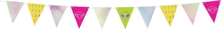 Actual product image Partydeco Bunting Electric Holo, mix, 1.8m (1 pkt / 1 pc.)