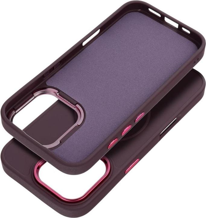 Produktbild 4Kom Back panel cover OEM FRAME MAG COVER Case compatible with MagSafe for IPHONE 12 MINI purple (Apple iPhone 12 mini)