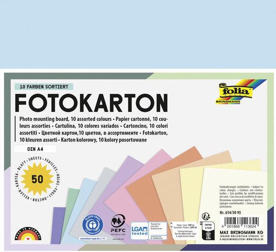 Immagine prodotto Folia Cartoncino fotografico PASTELL, DIN A4, 300 g/mq (300 g/m², 50 x)
