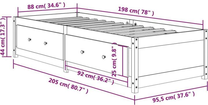 Produktbild VidaXL Way thistle (90 x 200 cm)