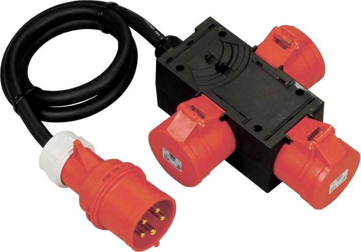 Spälti Mobilverteiler 3x CEE16/5 3P+N+E mit 1.5 m Zuleitung (3 x, CEE 16/5)