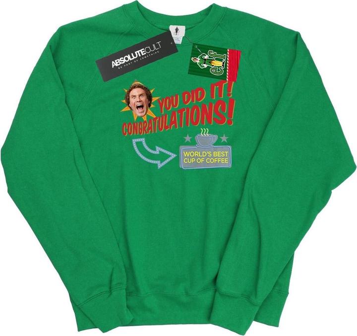 Elf World's Best Coffee Sweatshirt (XL)