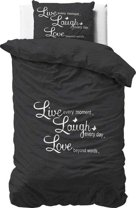 Image du produit Sleeptime Housse de couette Live, laugh and love (Housse de couette, 140 x 220 cm)