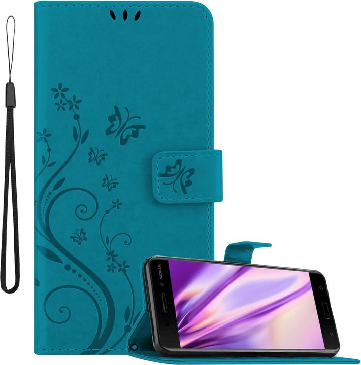 Produktbild Cadorabo Flower Book Hülle für Nokia 6.1 (Nokia 6.1)