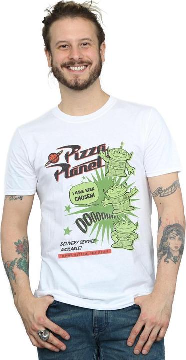 Actual product image Disney Mens Toy Story 4 Pizza Planet Little Green Men T-Shirt (3XL)