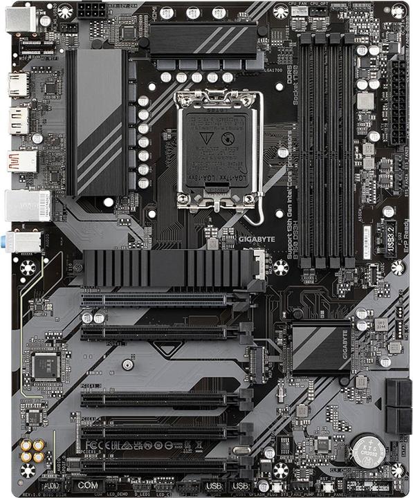 Actual product image Gigabyte B760 DS3H (LGA 1700, Intel B760 Express, ATX)