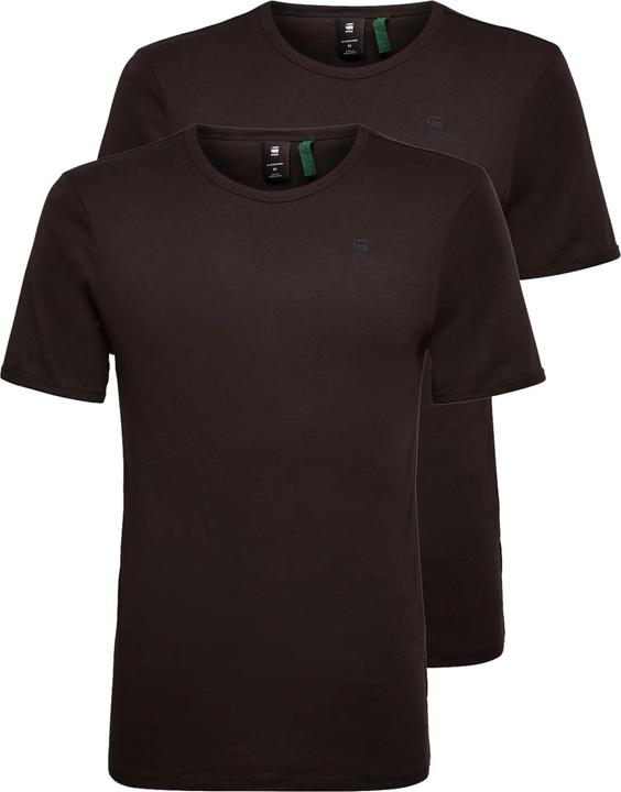 Actual product image G-Star T-shirt 2 pack R-neck T-shirts 2 pack Basic round neck rib jersey (XXL)