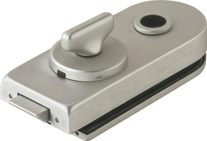 Dormakaba DORMA glass door lock Studio Rondo door lock WC/bathroom, 10.206 stainless steel effect (Door handle)
