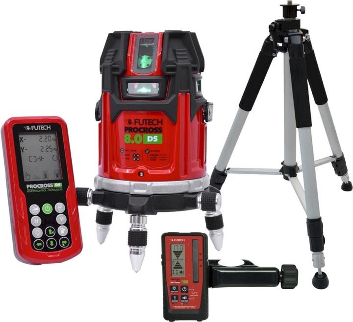 Image du produit Futech Procross 8.0 DS Kruislijnlaser Groen + Quatro MM en coffret - 044.80G.4M