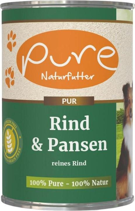 Pure Naturfutter Dog menu beef with tripe (Adult, 1 pcs., 400 g)