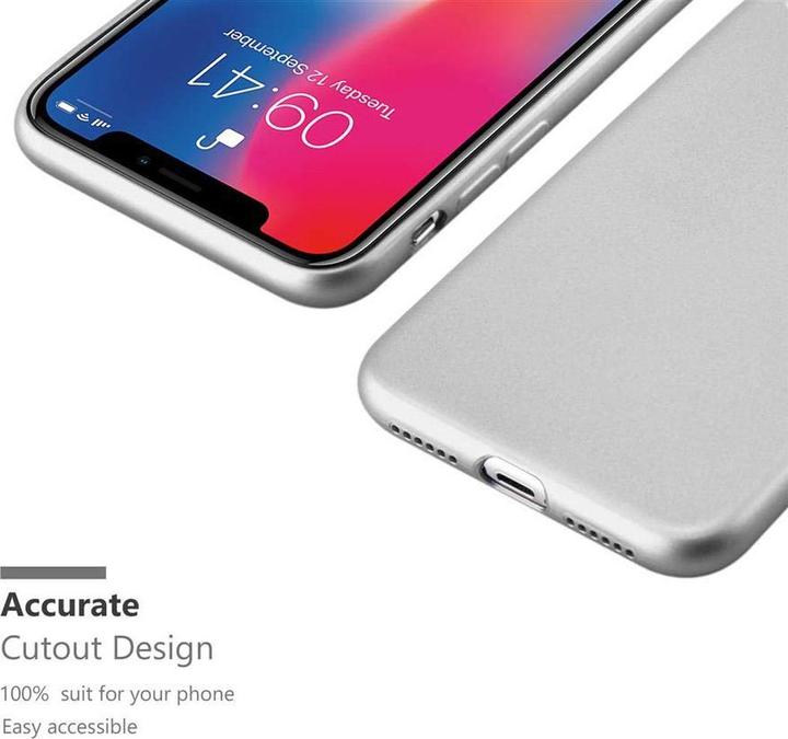 Productafbeelding Cadorabo TPU Matte Metallic hoes (Apple iPhone X)