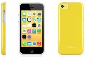 Immagine prodotto Macally Custodia protettiva flessibile per iPhone 5C - Giallo (Apple iPhone 5c)