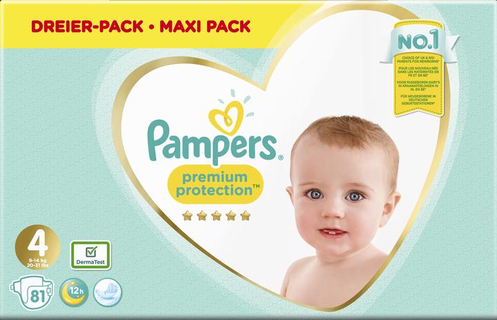 Image du produit Pampers Protection premium (Taille 4, Pack semi-mensuel, 81 pièce(s))