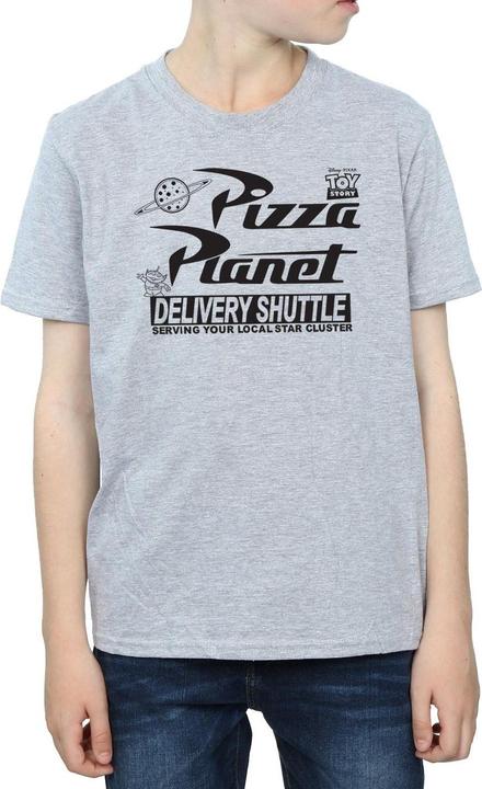 Actual product image Disney Boys Toy Story Pizza Planet Logo T-Shirt (152, 158)