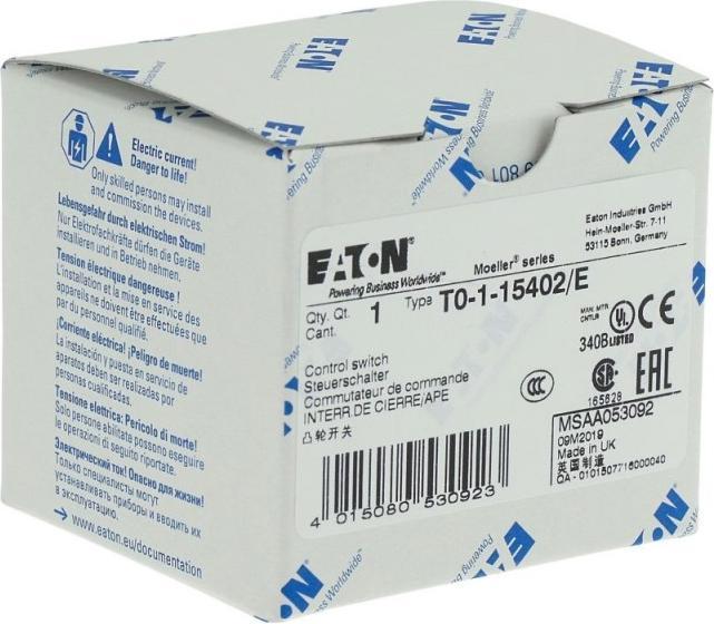 Actual product image Eaton Electric GmbH Control switch T0-1-15402/E