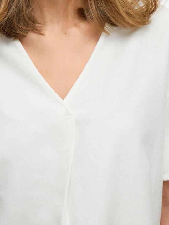 Actual product image Vila V-Ausschnitt Oberteil mit kurzen Ärmeln (34)