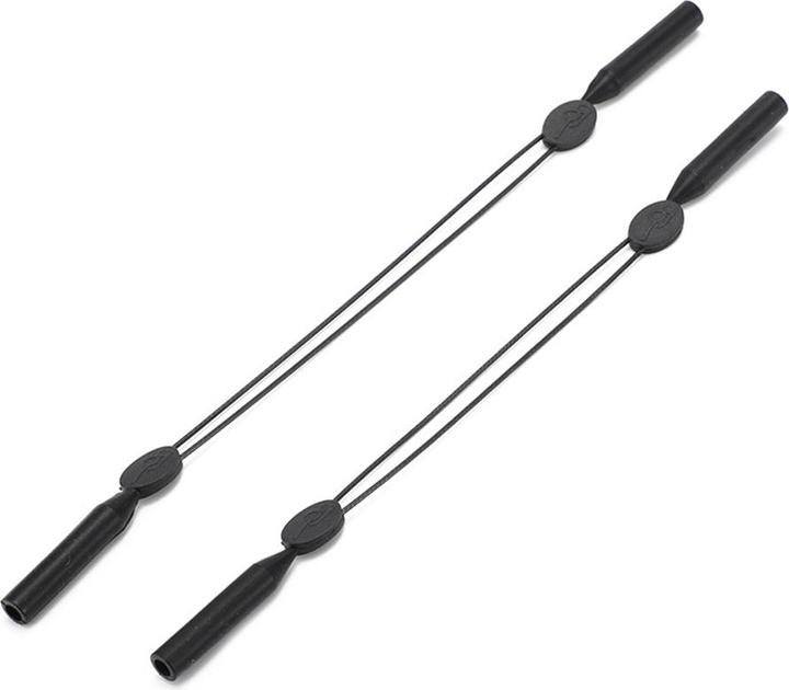 Produktbild Techsuit - (2 pack) Glasses Strap (GST3) - for Men, Woman, from Silicone and Wire - Black