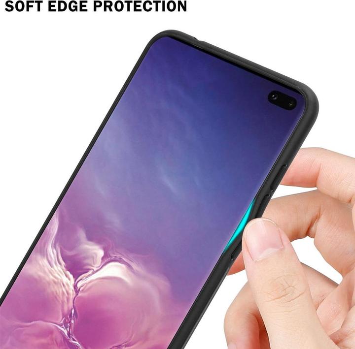 Actual product image Cadorabo TPU Striped Glass Cover (Samsung Galaxy S10+)
