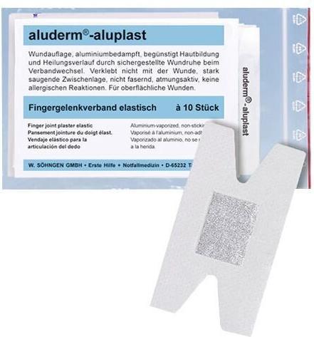 Produktbild Söhngen aluderm aluplast Fingergelenkpflaster elastisch 4x7.2cm, einzeln, 10 Stk. (10 x)