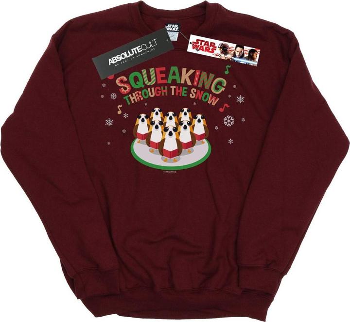 Produktbild Star Wars The Last Jedi Porgs Squeaking Through The Snow Sweatshirt Jungen (152, 158)