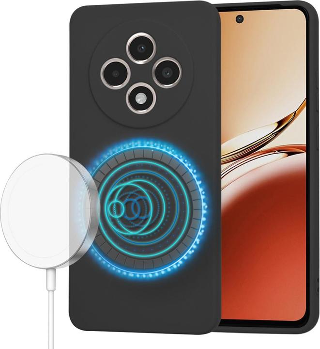 Actual product image Techsuit - SoftFlex MagSafe - Oppo Reno12 F 4G / Reno12 F 5G / Reno12 FS 4G / Reno12 FS 5G - Black (Oppo Reno12)