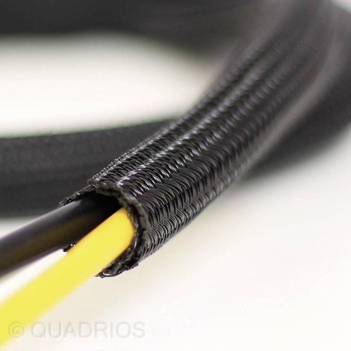 Produktbild Quadrios 23CA232 23CA232 Geflechtschlauch Schwarz Polyester 19 bis 20 mm 3 m (Kabelschlauch, 300 cm)