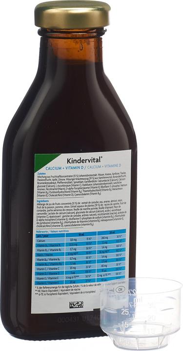 Produktbild Salus Kindervital Calcium + Vitamin D (1 Stück, Flüssigkeit, 620 g)