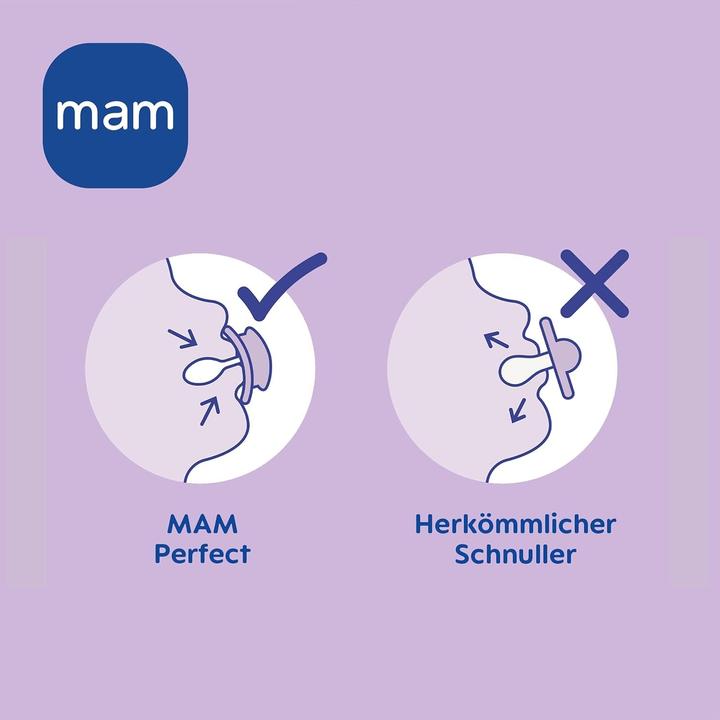 Immagine prodotto MAM Succhietto perfetto in silicone 2 pezzi, a partire da 16 mesi (2 x, a partire da 16 m.)