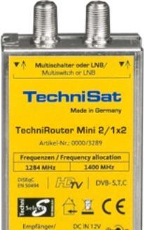 Actual product image TechniSat TechniRouter Mini 2/1x2 (Single cable solution)