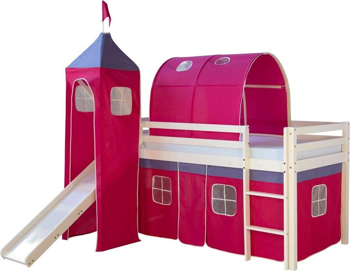 Image du produit Floki24 Tunnel pour lits superposés Tente de lit Toit de jeu Tunnel Caverne Lit d'enfant - rouge