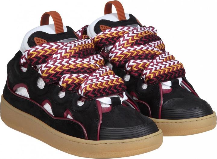 Immagine prodotto Lanvin sneakers a cordolo in pelle e camoscio bianco e bordeaux (44)