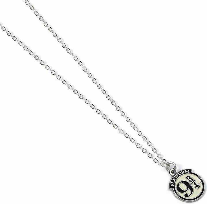 Actual product image Carat HARRY POTTER - Pendentif et Collier Plaqué Argent - Platform 9 3/4 (Silver-plated metal)