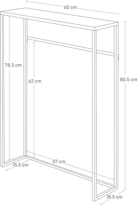 Actual product image Yamazaki Tower (60 x 80.5 x 18.5 cm)