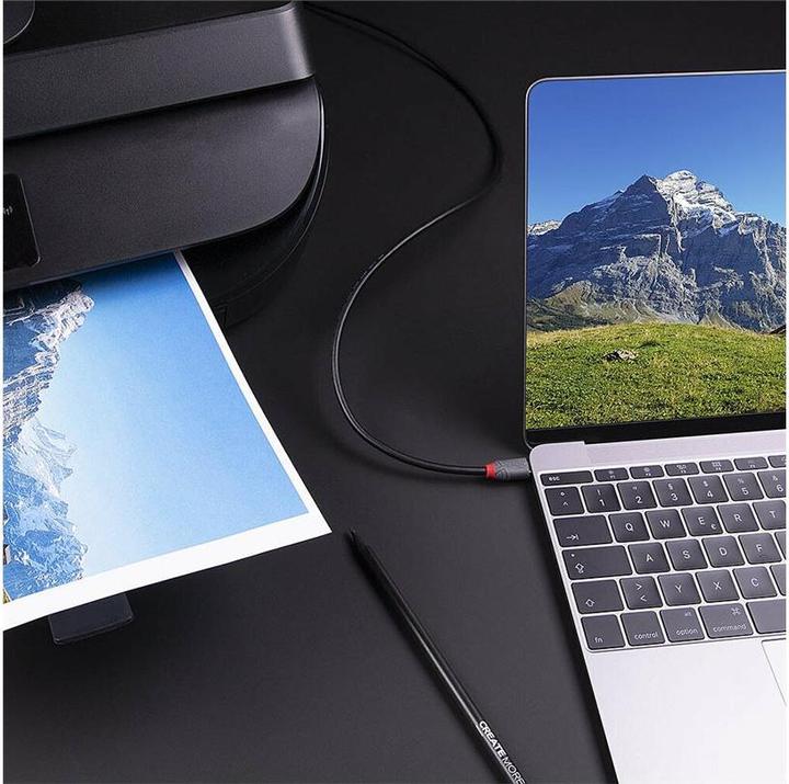 Immagine prodotto Lindy Cavo USB 3.2 da tipo C a B, linea Anthra (1 m, USB 3.2 Gen 1)