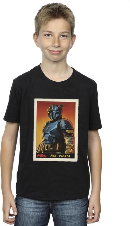 Actual product image Star Wars Boys The Mandalorian Paz Vizla Card T-Shirt (140, 146)