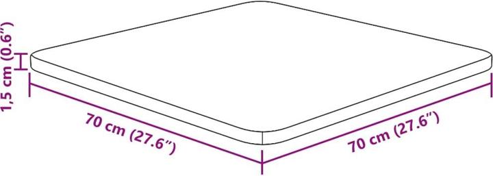 Immagine prodotto VidaXL Isabel (70 x 70 x 1,5 cm)