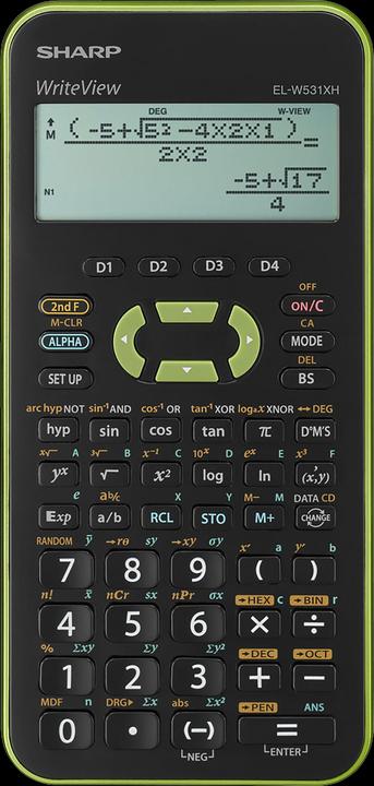 Produktbild Sharp EL-520 XG - grün (Batterien)